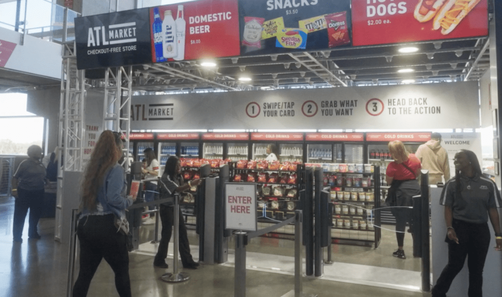 Mercedes-Benz Stadium opens checkout-free concessions stand, using
