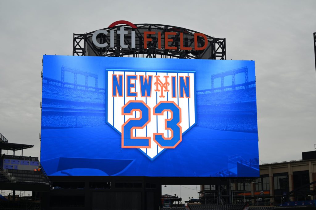 Citi Field New York Mets Black & White Stadium Digital 